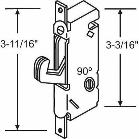 STRYBUC Mortise Lock Round Face 16-174